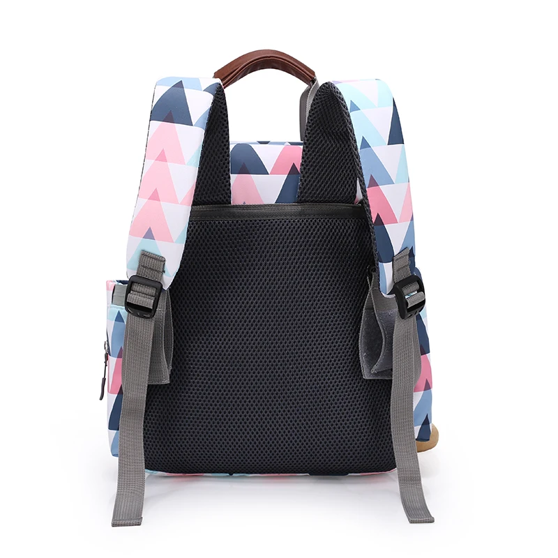 
Eco Friendly Multifunction Good Workmanship Custom Printed Children Nappy Messenger Newest Baby Diaper Bag For Mommy 