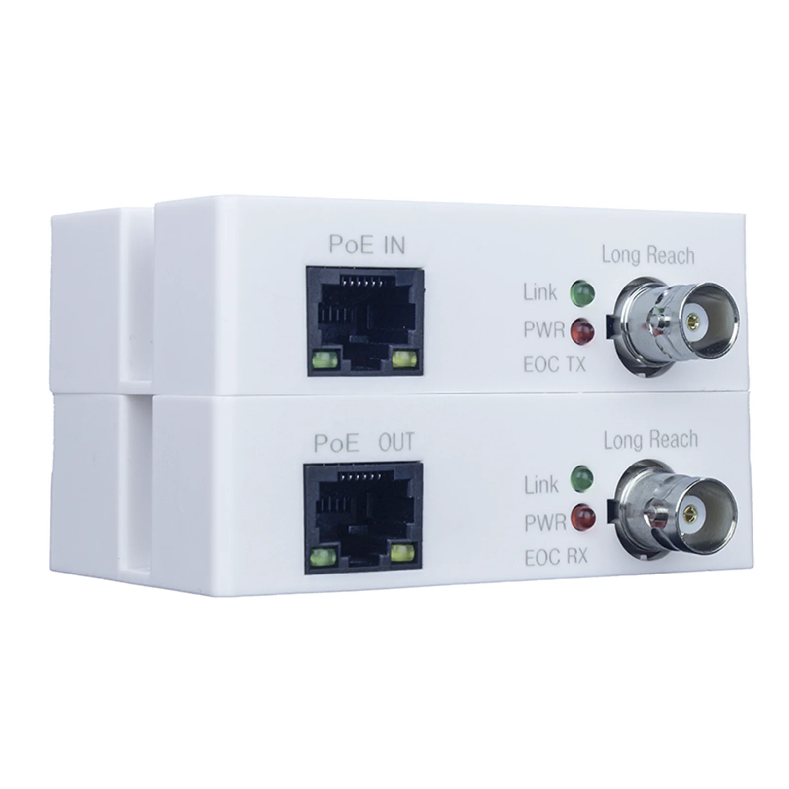 Ethernet Converter Over Coaxial Cable Converter Single Channel Passive Power Transmitter for CCTV IP Cameras Security Systems