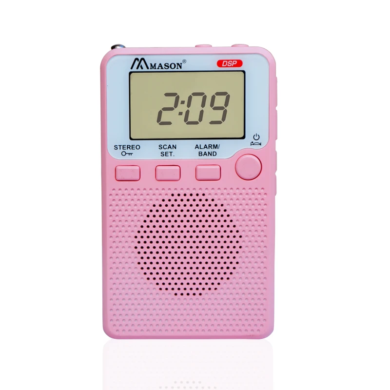 LCD screen multi-functions good quality IC digital radio with earphones pocket size fm radio