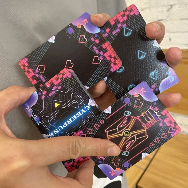 Customized Card Collectable Novelty Decks Games Party Poker Game Deck of Cards Cyberpunk Cardistry Playing Cards