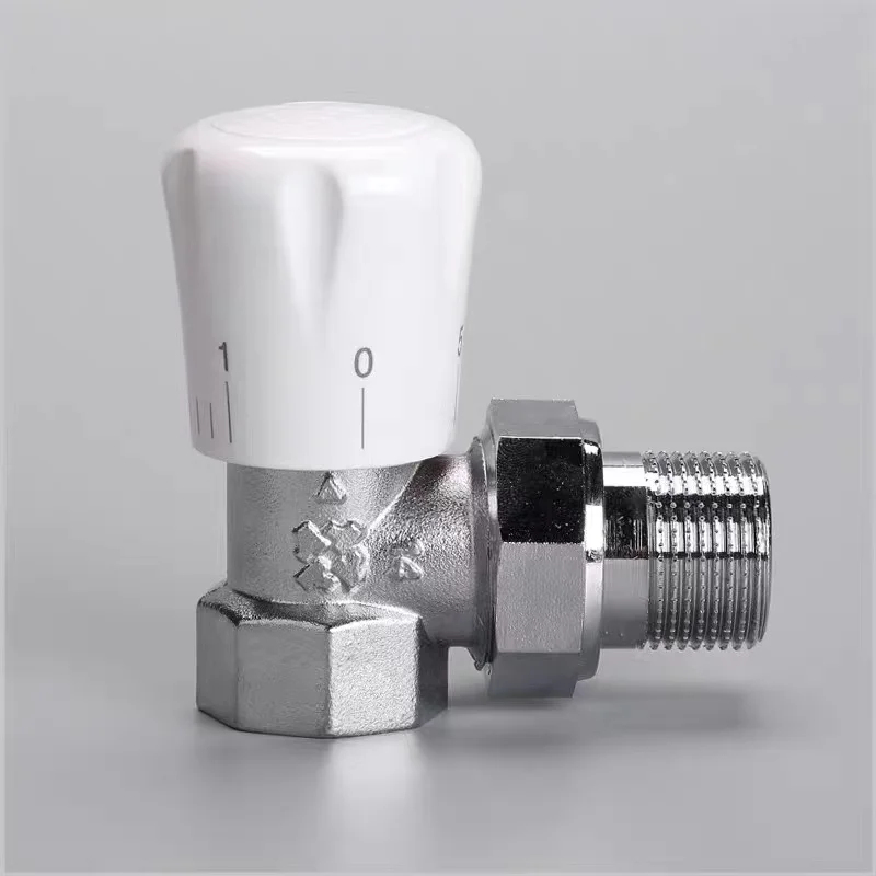 Brass radiator drain valve water pressure thermostatic radiator valve