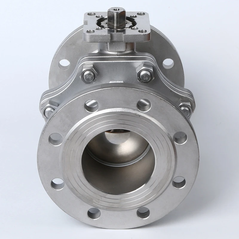 ANSI Material SS304 SS 316l CF8 Stainless Steel 2PC Flange End Manual Ball Valve