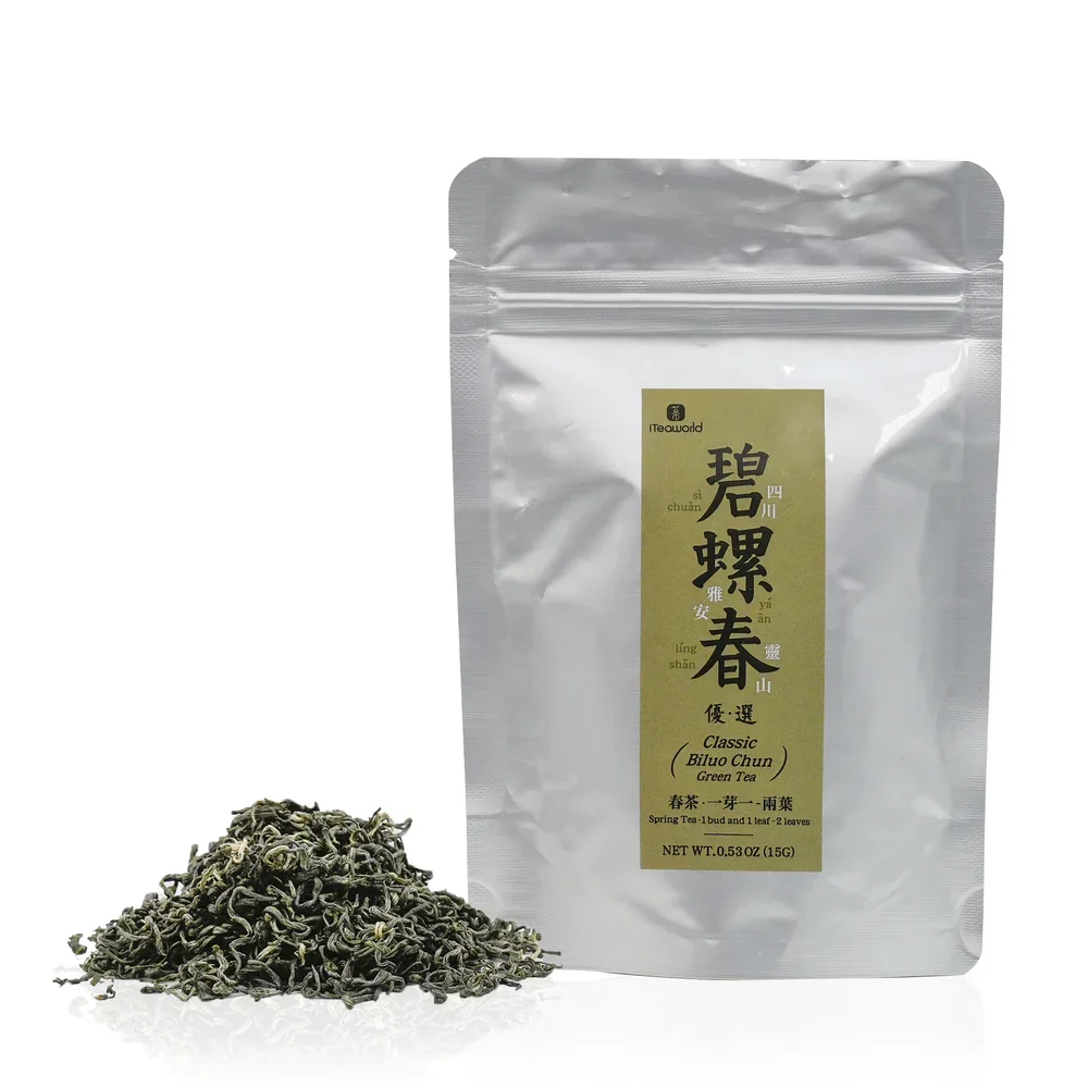 iTeaworld 2024 Spring Green Tea Super Quality Biluochun Tea Leave Organic Bi Luo Chun Loose Leaf