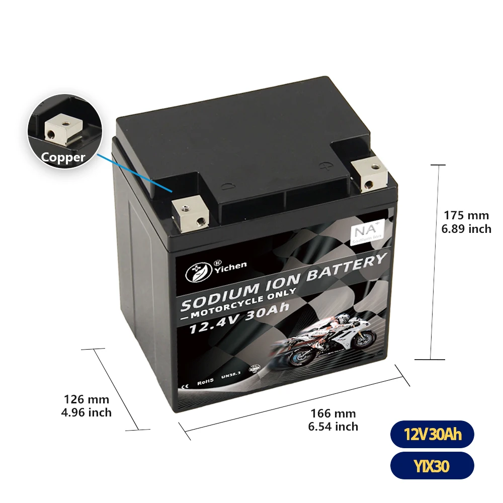 Sodium Ion 12v Battery Pack Cranking CCA600 12v 30ah Na SIB Battery For Motorcycle Car Starting Boat Marine with Balancer