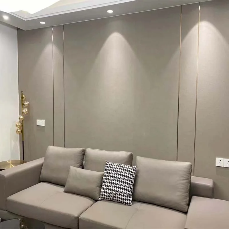 Modern Wall Cladding Home Decor TV Background Walls Wooden Grain WPC Fence Panels For Hotel
