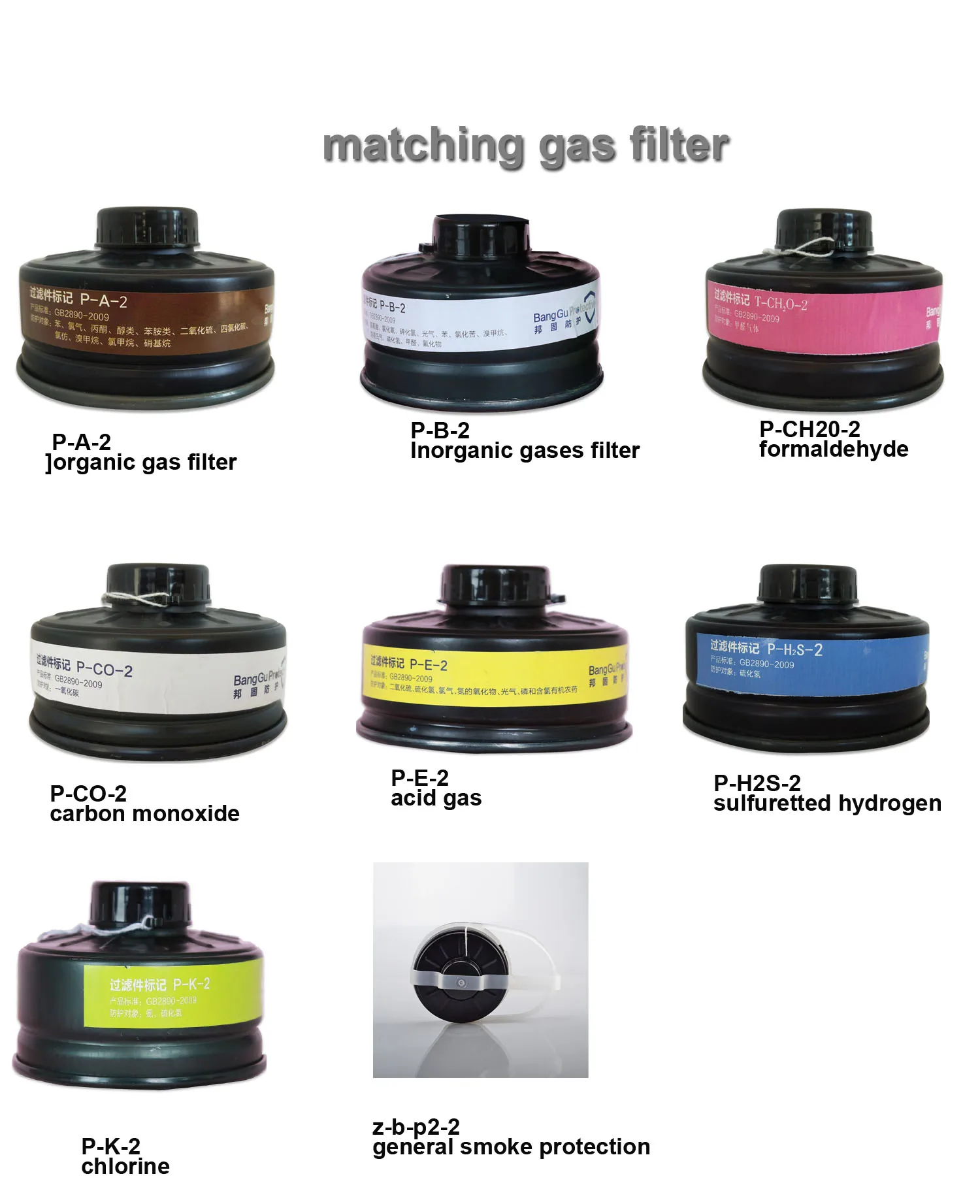 reliable quality all-purpose MF14 self-breathing rubber large view full face gas mask for worker