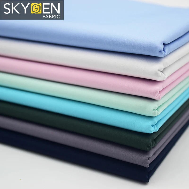 Skygen рубашка тканая обычная 100 хлопчатобумажная ткань в наличии цветной узор на заказ высокое качество