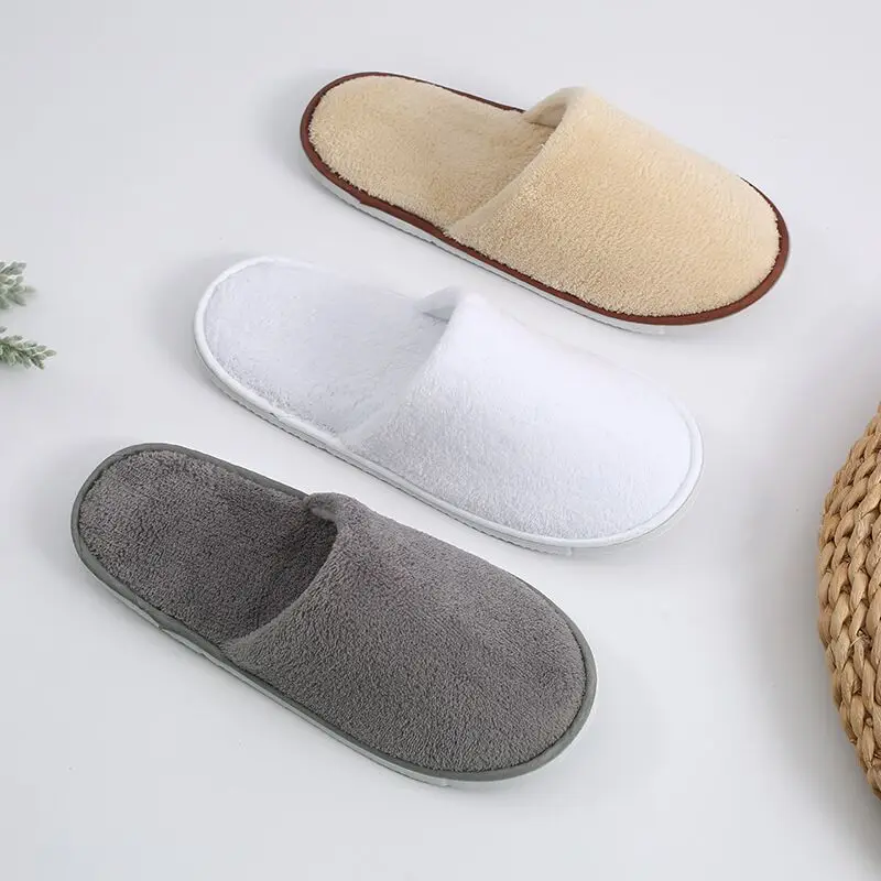 Personalized Wholesale Luxury Cheap White Washable Hotel Room Spa Guest Disposable Slippers