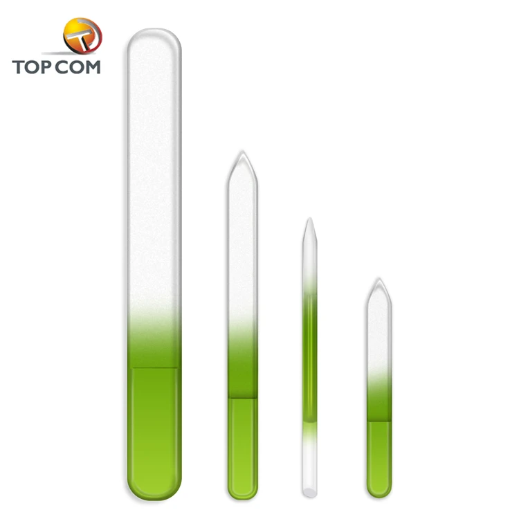 Wholesale nano glass fingernail cuticle pusher files with case