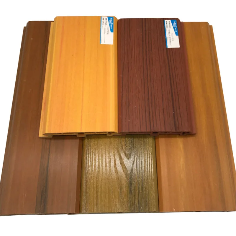 Free Sample Waterproof Durable Wood Plastic Composite Wainscot Wpc Cladding for Hallway Lobby Home Decor Wall Panel