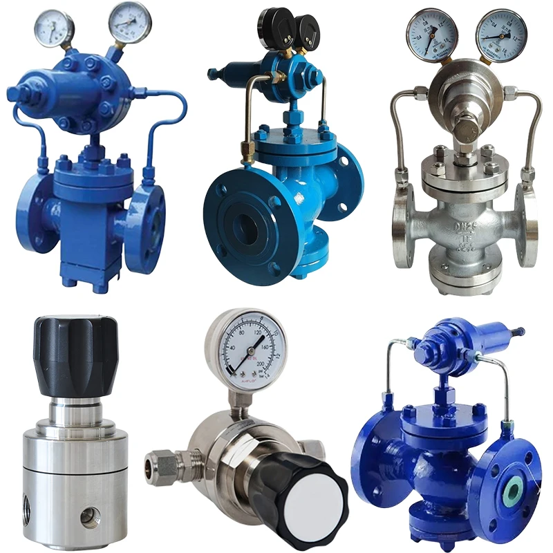 Flange Connection Straight Through Manual Adjustment Cast Steel High Pressure Gas Reducing Valve