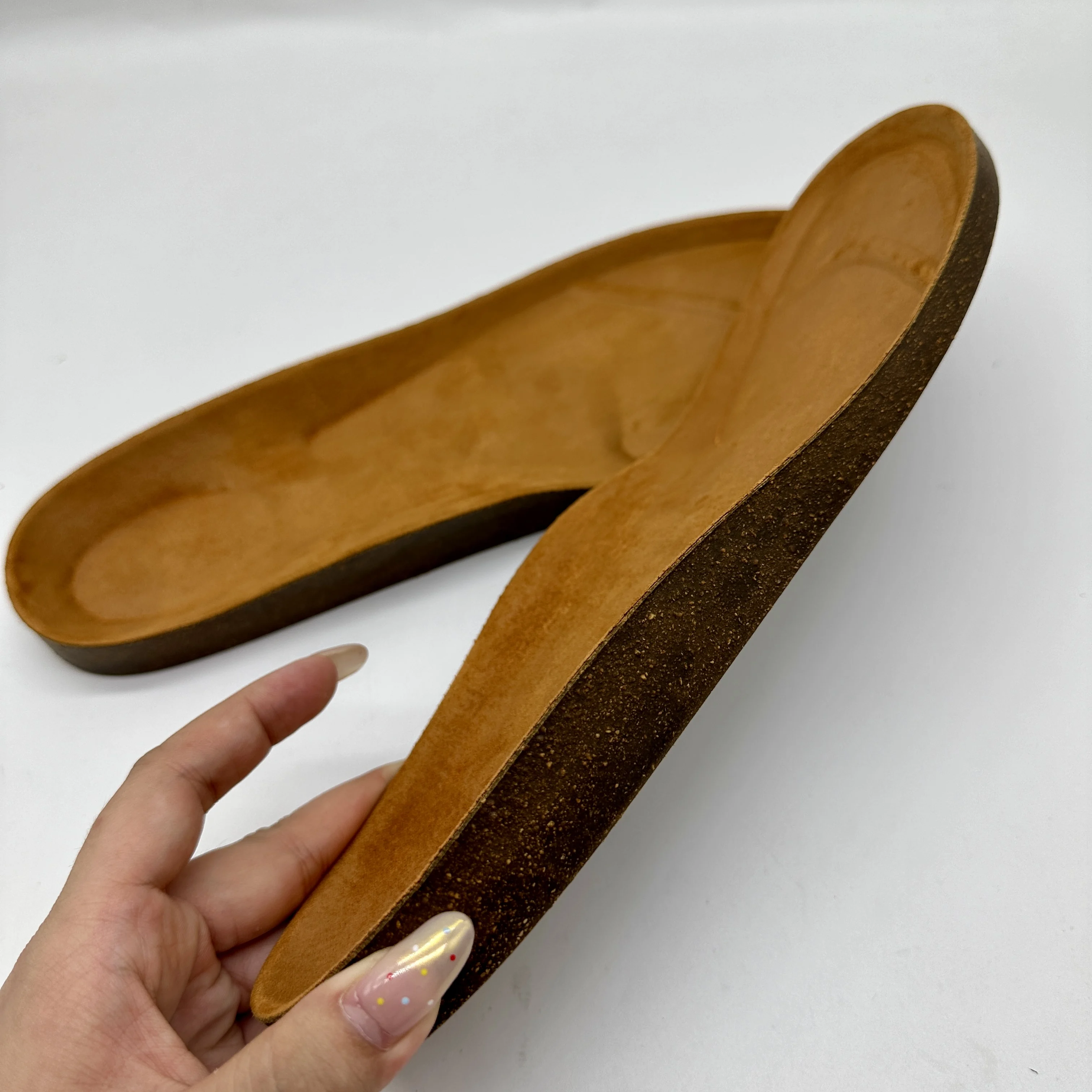 Wholesale RB Cork Sandal Sole with Cloths Enviroment Friendly Recyclable Sandal Slipper Rubber Soles TPR PVC Cork Sole