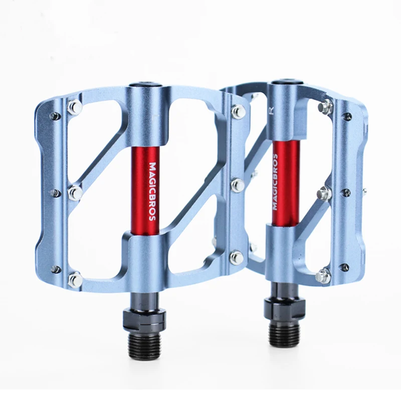 Waterproof Dust-proof One-piece Mtb Flat Pedals Three Sealed Bearing Mountain Bike MTB Aluminum Alloy Bicycle Pedal
