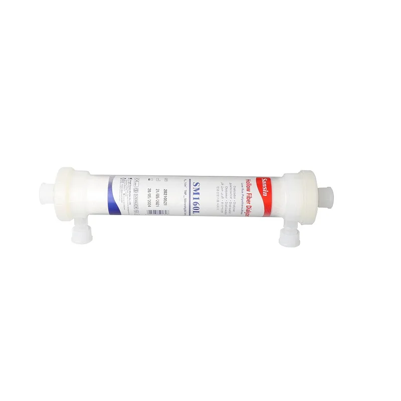 
160L Disposable Low Flux Hollow Fibre Polysulfone Hemodialysis Dialyzer 