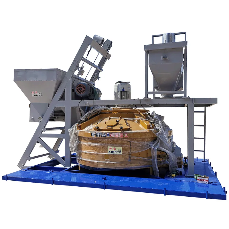 High-strength Concrete Mixer Machines 500L 750 1000L UHPC Vertical Shaft Planetary Concrete Mixer Pan Mixer