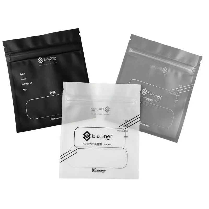 Custom Printed Clear Aligners Flat Ziplock Bags Orthodontic Clear Aligner Packaging Bag