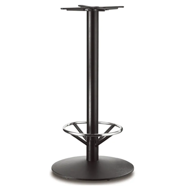 Antique restaurant industrial crank trumpet wrought metal brass bistro coffee outdoor cast iron dining table base