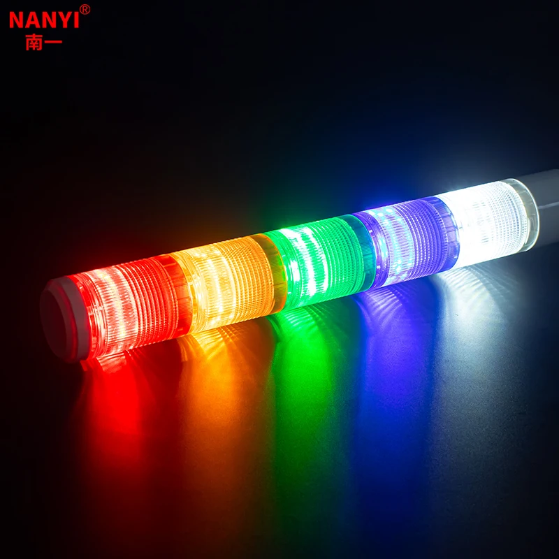 Industrial LED multi-layer warning light with buzzer 12V/24V/220V CNC lathe fault alarm indicator light sound and light alarm