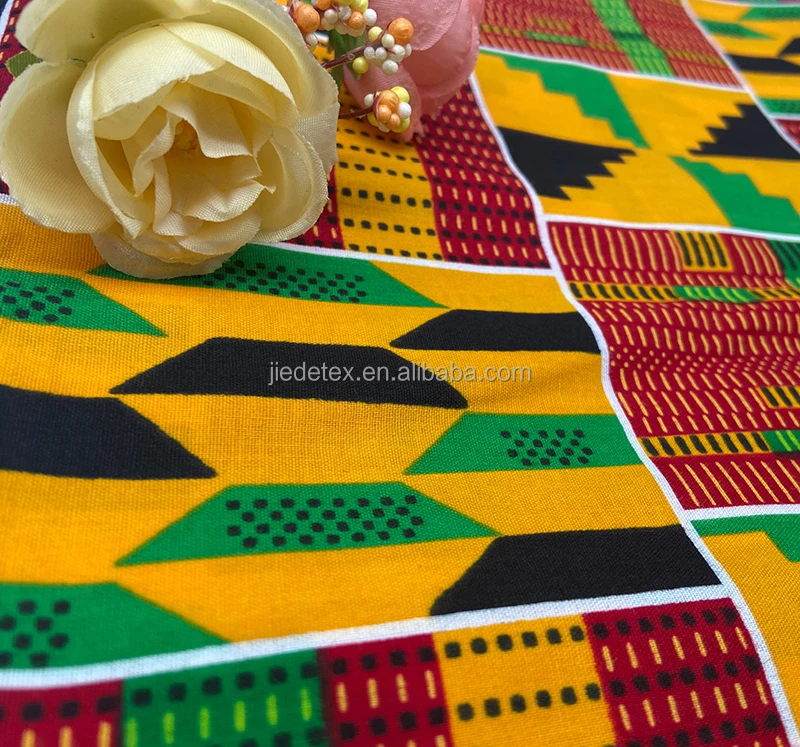 Wholesales Latest Tecidop African Prints Fabric 100% Cotton Tecido Ankara Double Face Wax Printed Fabrics