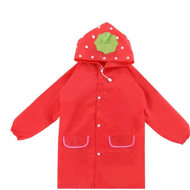 Plastic Hooded Rain Coat for Boys Yong Boy Colorful Raincoat