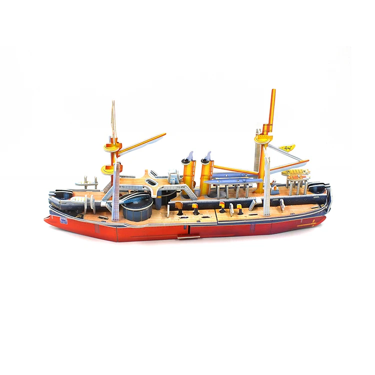 Navy Model Ding Yuan Ship  3D  Paper Puzzle  Hot Sale Educational DIY Toys Fancy Toys  Jigsaw Puzzle