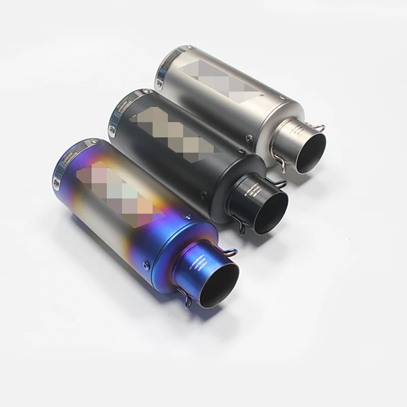 51MM Universal Motorcycle Exhaust Modified Scooter Muffler ATV With Sticker DB Killer for kawasaki er6n sv650 crf 230 z800 r1