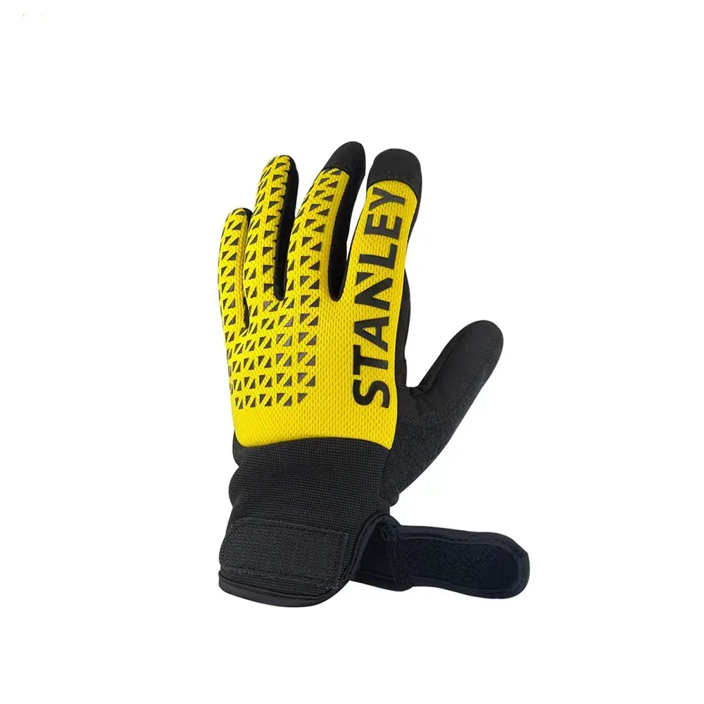 STANLEY PVC Anti Impact Construction Working Protection Gloves Impact Resistant Kong Mechanic Work  Shockproof Mechanical Gloves