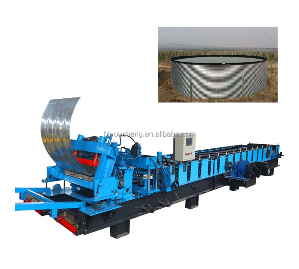 Hopper Grain Bin Silos Forming Machine Feed Silo Intake Systems Silo Sidewall Sheet Making Machine