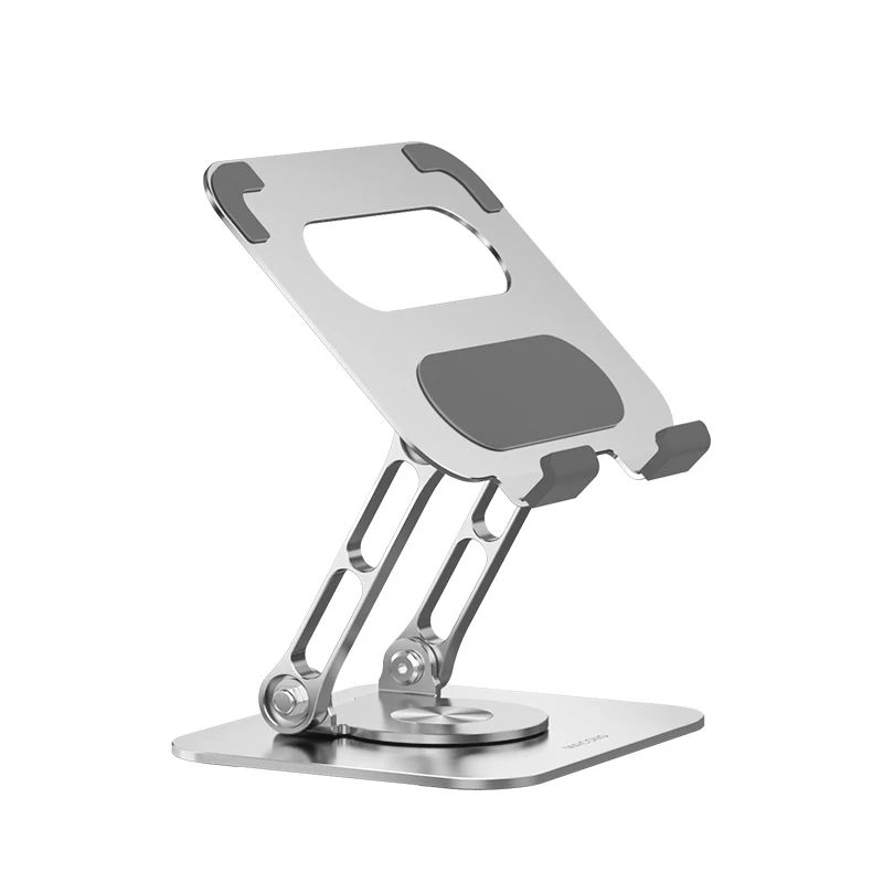 MC New Aluminum Alloy Tablet Stand 360 Degree Rotation Foldable Ergonomic Desktop Tablet Holder Super September