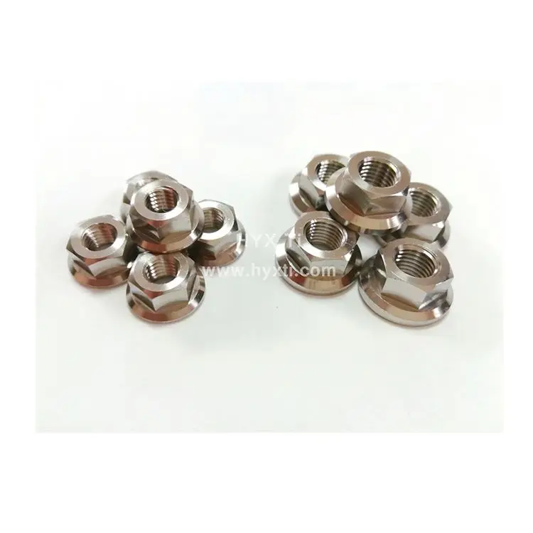 China Wholesale M2-M64 Size Metric Hex Titanium Flange Lug Nut