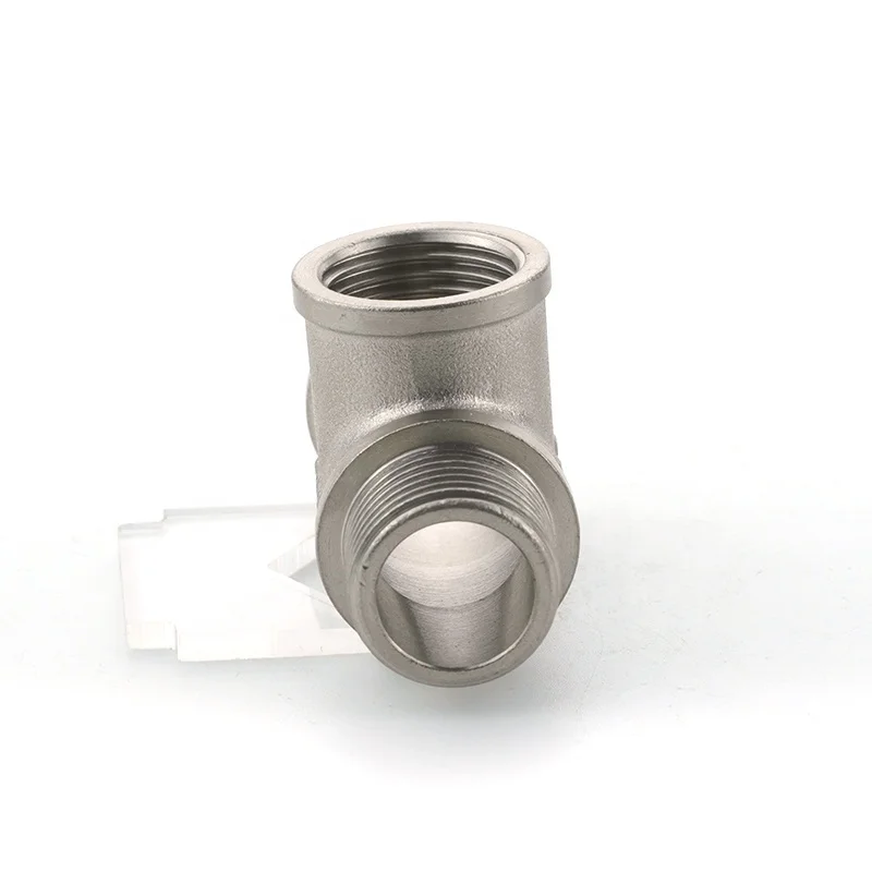 1/2' inch Hot selling design threaded joint tap water pipe fitting 1/2in brass tee fitting