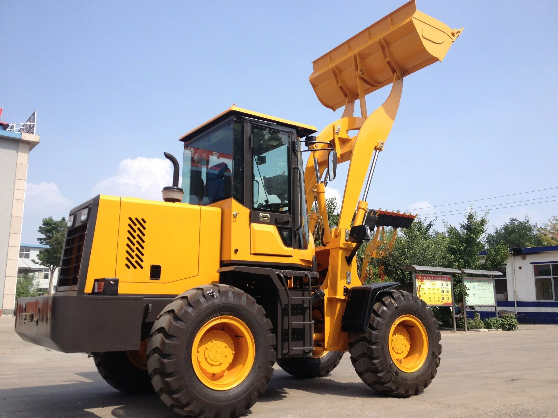 1.8t Mini Articulated Wheel Loader ZL18F with Yunnei Engine Front End Loader With Single Joystick Mechanical Pilot Control