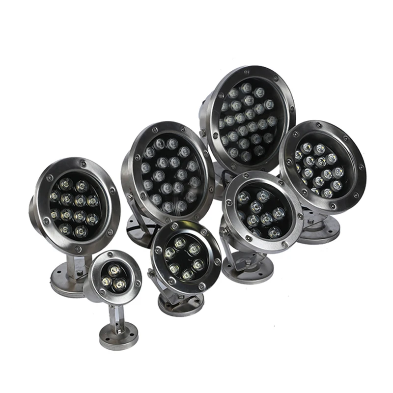 3W 6W 9W 12W 15W 18W 24W 36W Underwater 12v 24v Water Fountain Led Light rgb