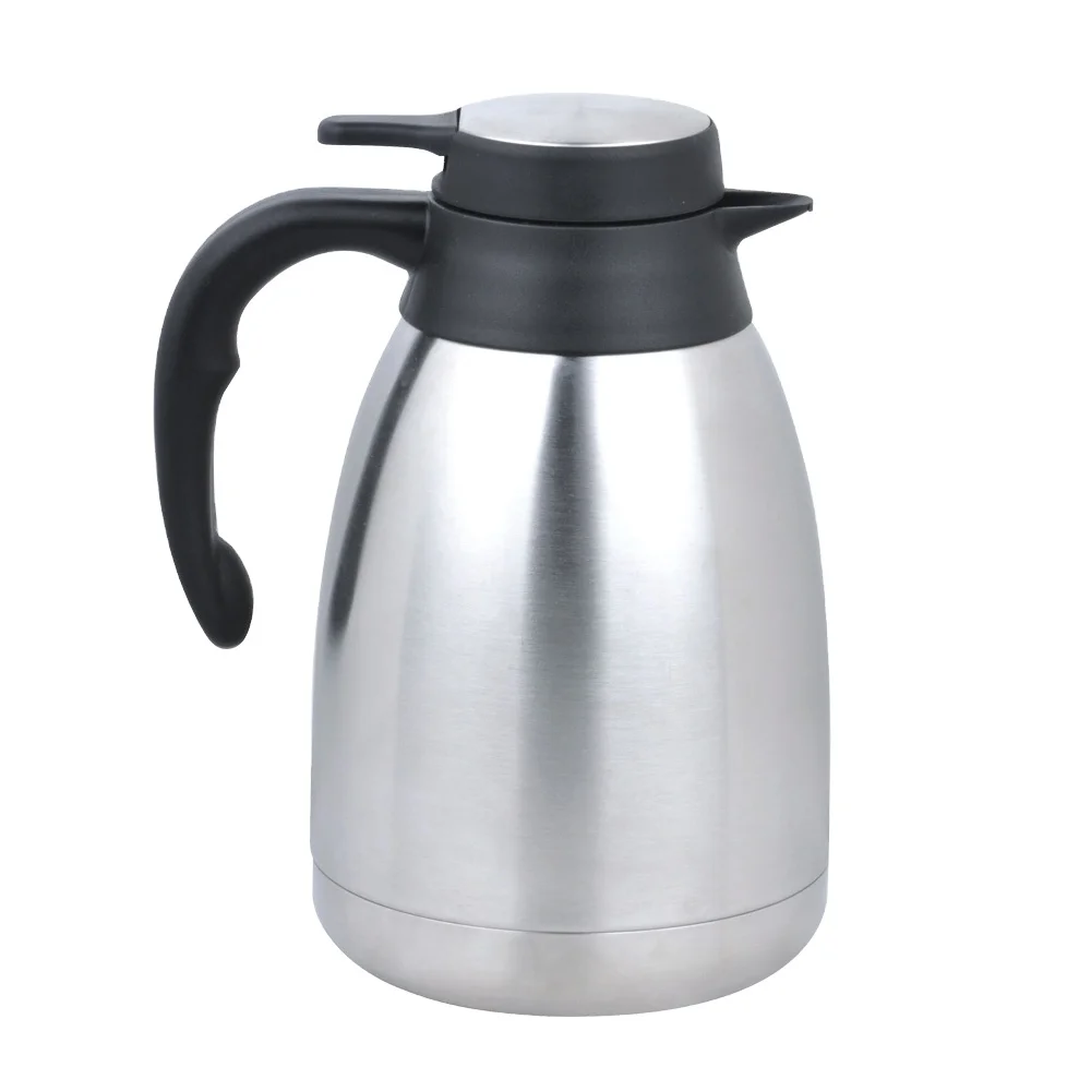 Изоляционный вакуумный термос из нержавеющей стали, чайник, кофейник, фляга 1,0 л, 1,2 л, 1,5 л, 2,0 л