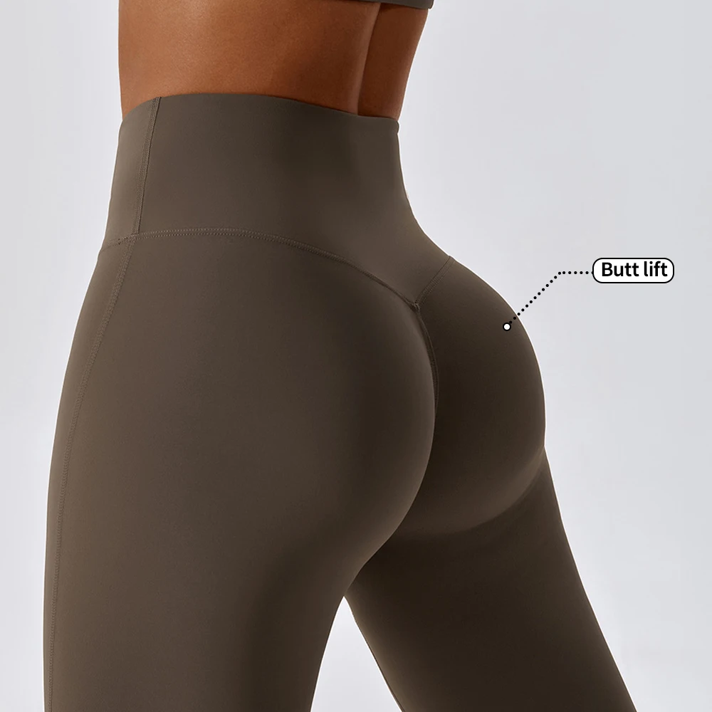 MIQI Apparel High Waisted Soft Fitness Leggings Workout Pant Tummy Control Butt Lifting Fitness Yoga Leggings