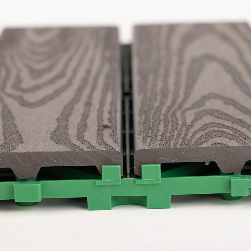 Large Favorably Balcony Porch Patio Gardenwater Proof Fireproof Moisture Proof Floor Plastic Tiles Wpc Interlocking Decking Tile