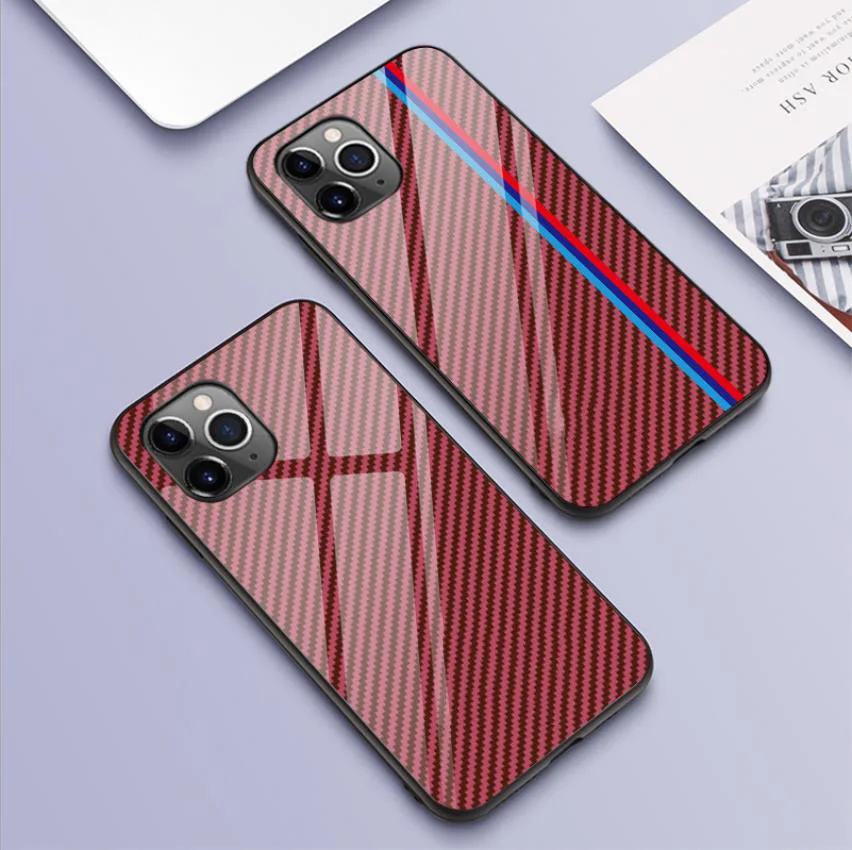 Стеклянный чехол с логотипом для Iphone 12 Pro Max роскошного автомобиля AMG RS Sline BMW M R