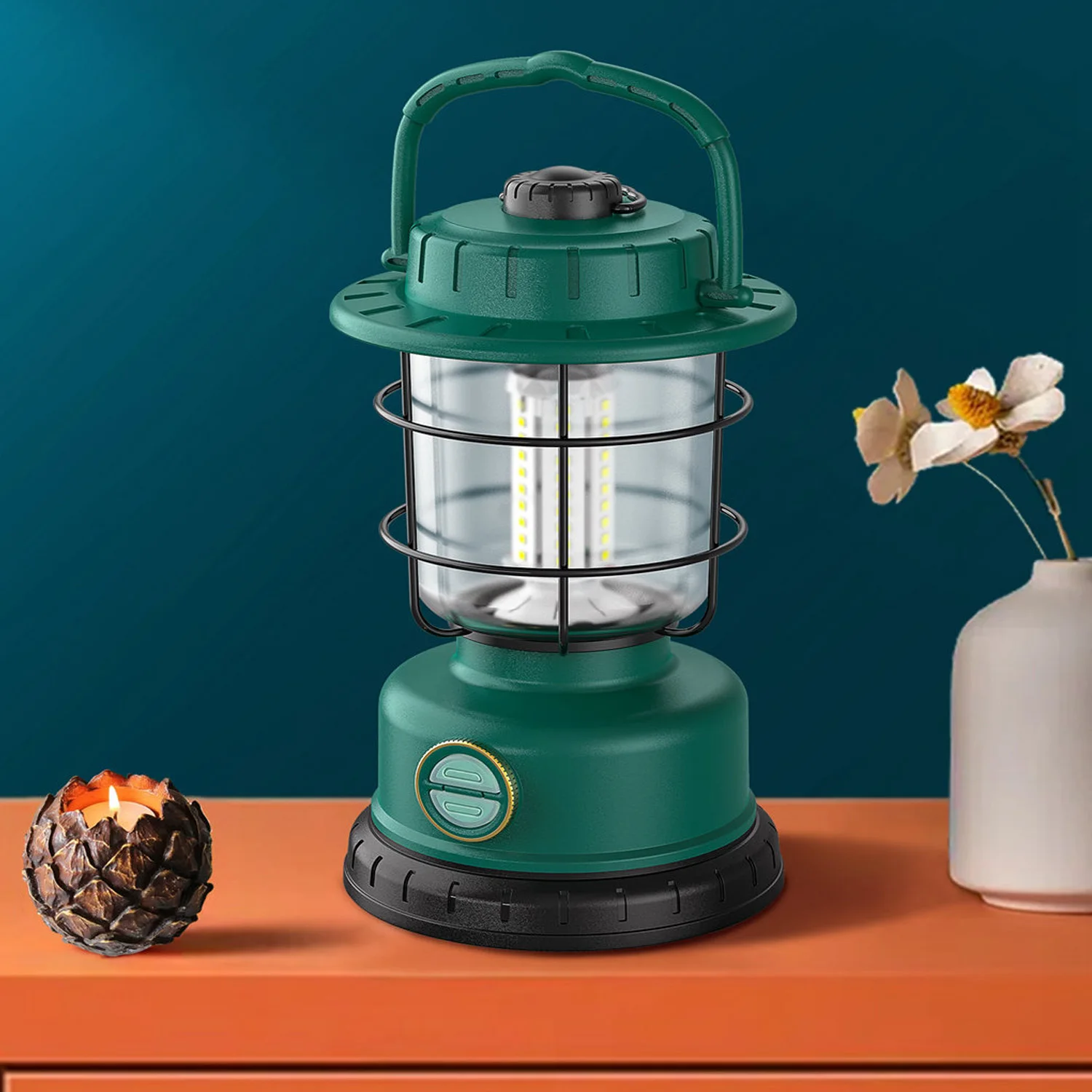 IPX6 Waterproof Light COB Design Emergency High Lumen 300 Lumens Flashlight Camping Outdoor Recharge USB Lantern