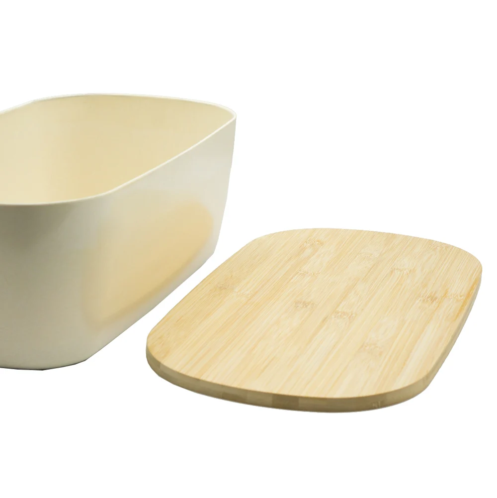 Holidays Outdoor Solid Stove Cover Noodle Bamboo Wooden Lid Bread Cheese Cutting Board for Bamboo Fiber/ABS Lunch Bread Box