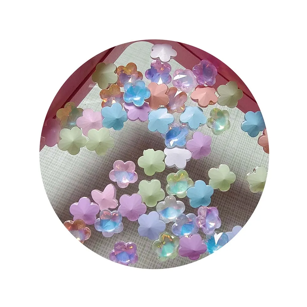 3D Transparent Love Heart Charm for Nail Art Decoration Clear Resin Nail Charms Rhinestone Jewelry for Manicure Accessories