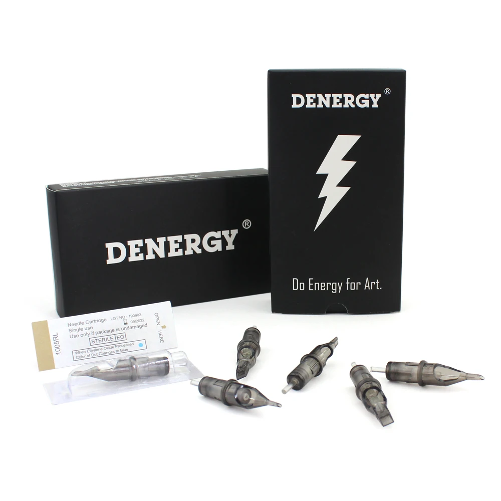 Denergy Professional Disposable Tattoo Needles 20PCS 0.30mm  Membrane Round Magnum Tattoo Needle Cartridge