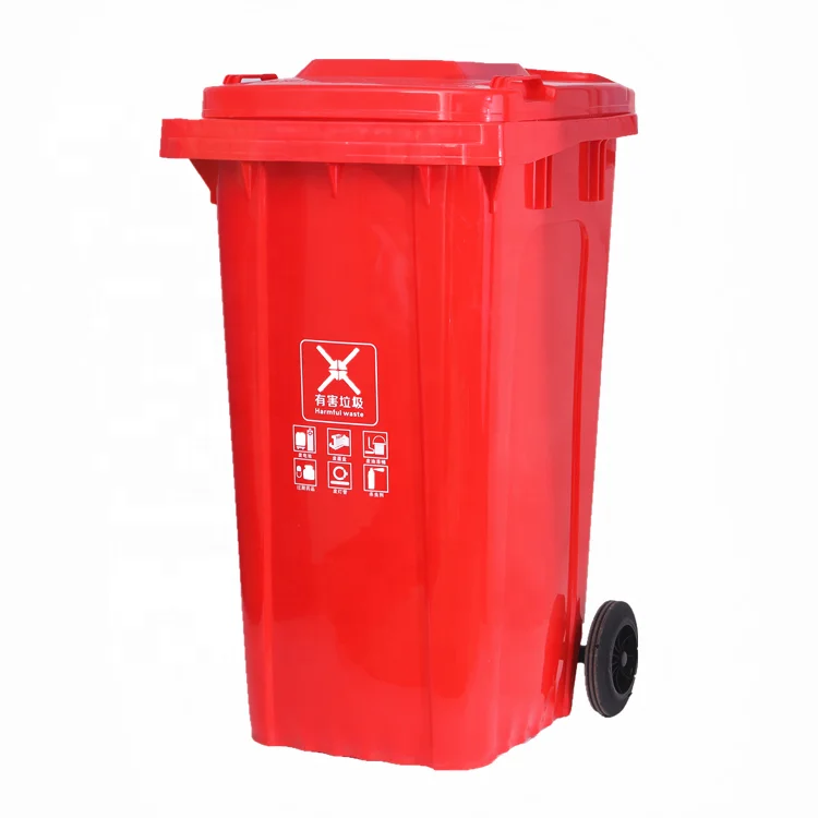 High quality large capacity industrial 240L trash can garbage waste bin for sale