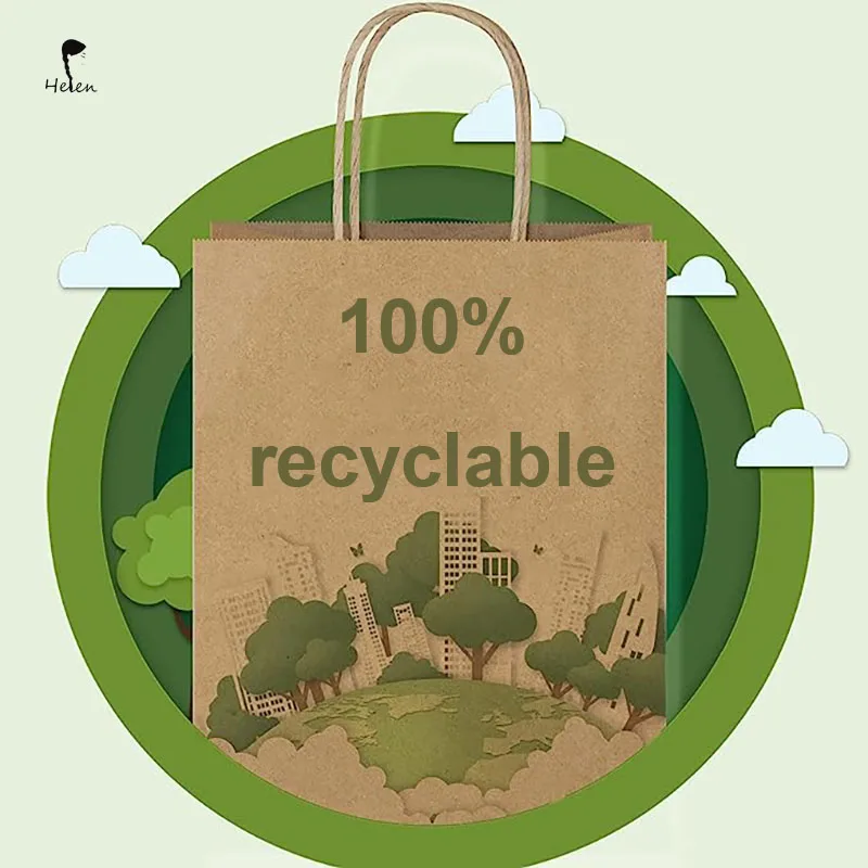 Helen Halloween Treat Bags Kraft Paper Bags Party Bags for Gifts Halloween Custom any Size Customized New Years Customizable