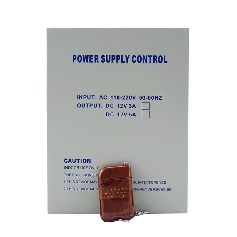 SMQT Wholesaler Price DC 12V 3A/5A door access control power supply with remote controller