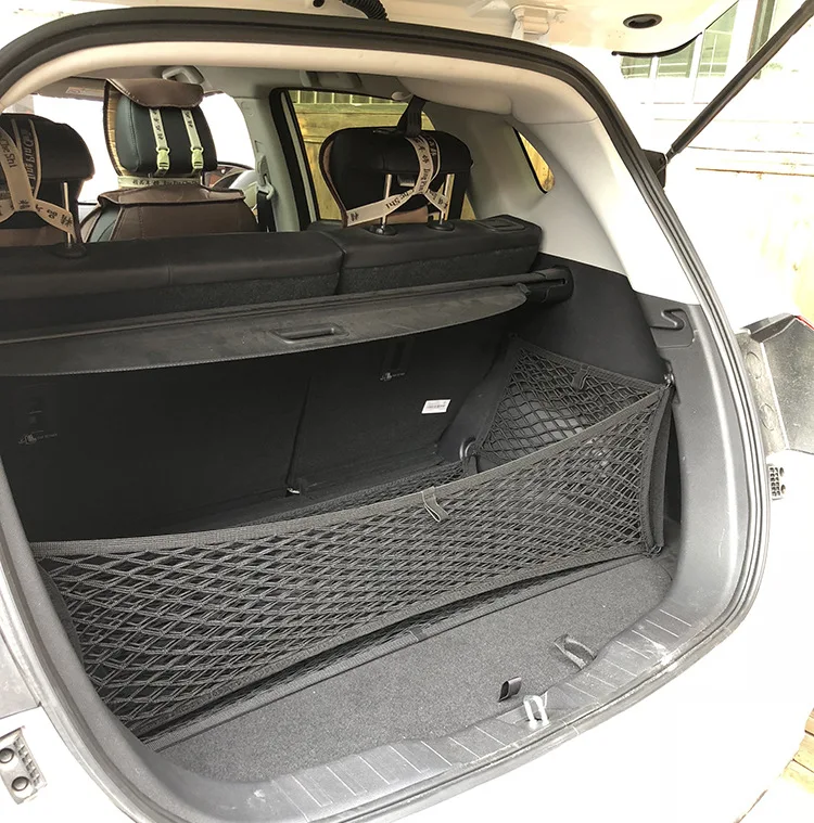 2022 Amazon Hot Design Adjustable Universal Portable Nylon Car Trunk Rear Cargo Organizer Storage Elastic Mesh Net