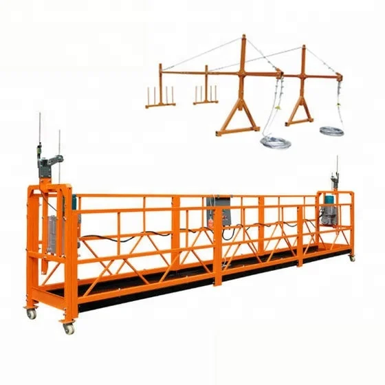 zlp630 zlp800  steel Aluminum alloy galvanized steel wire rope suspended platform
