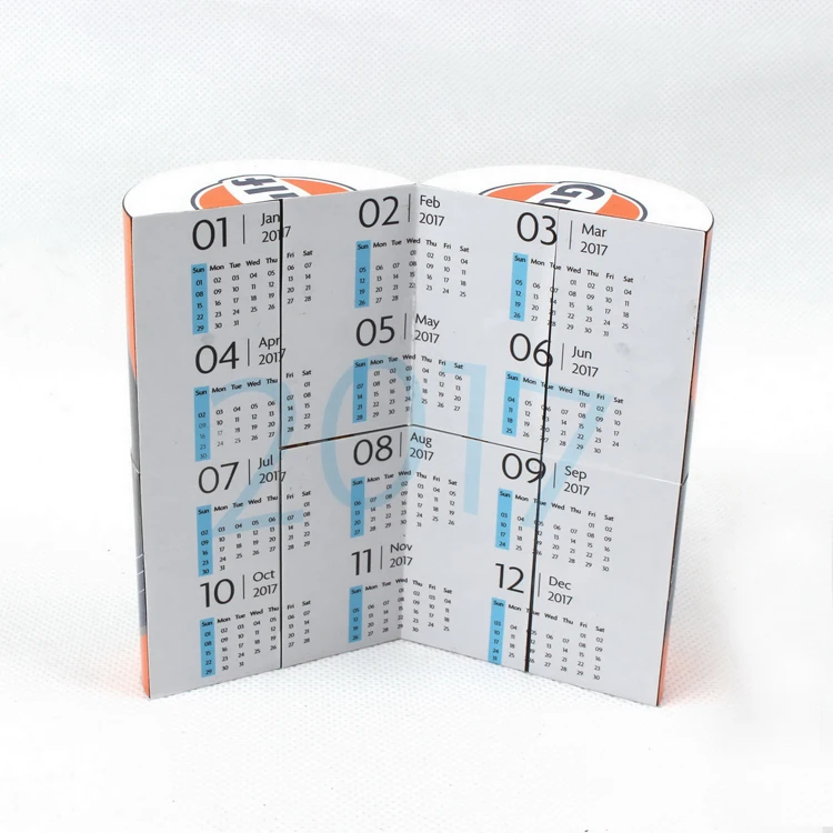 10x10x10cm cube professional customized magic puzzle folding cube Calendar Cube for advertisement