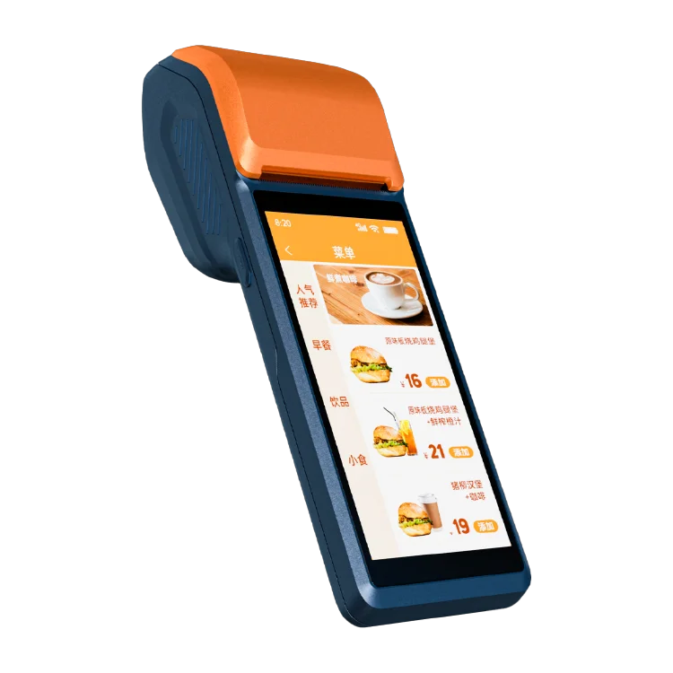 Биометрическая машина розничная продажа Android портативная мобильная система Epos Pos-терминал с считывателем отпечатков пальцев
