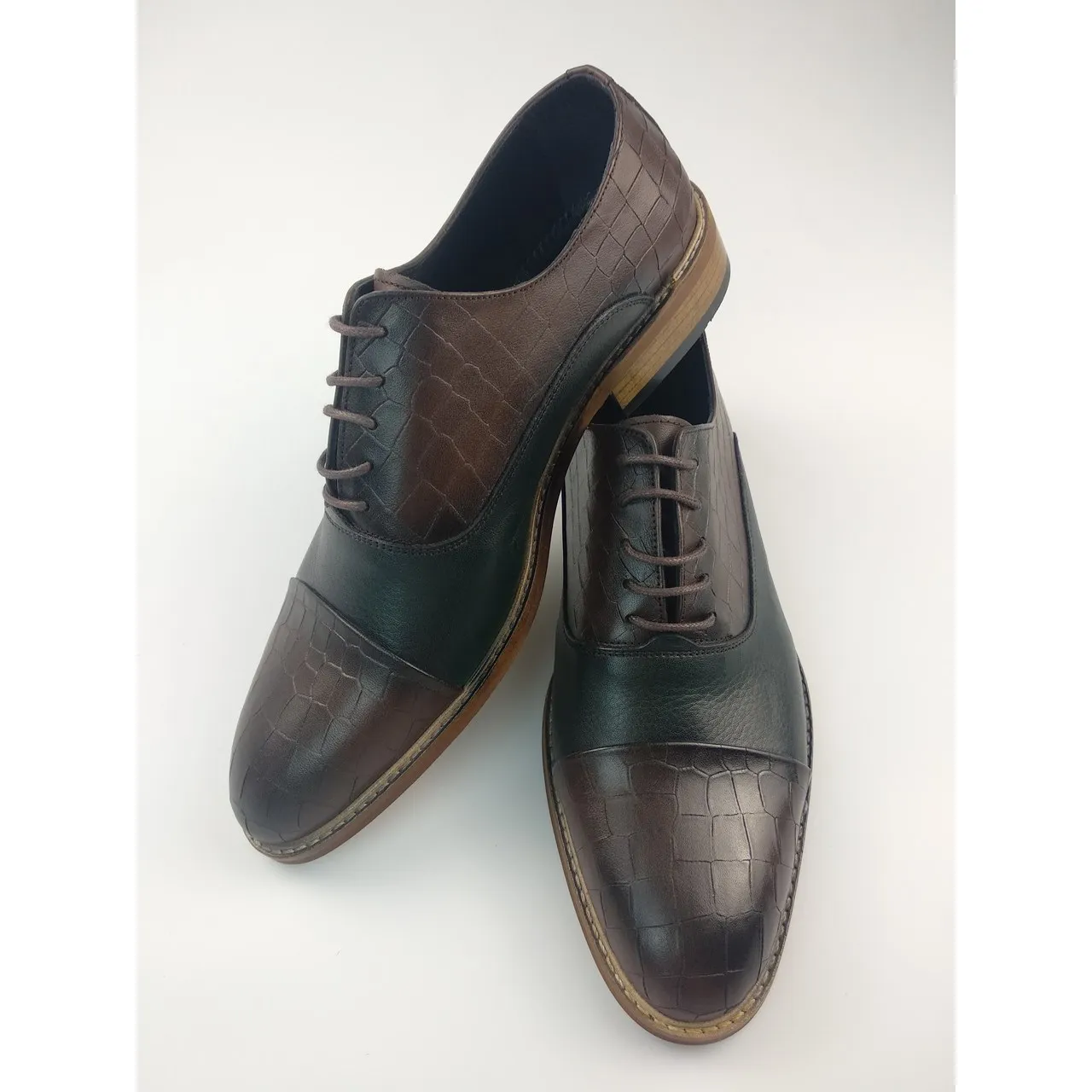 Double Colour Men Shoes Good Oualty Men Formal Best Quality Genuine Leather Turkey