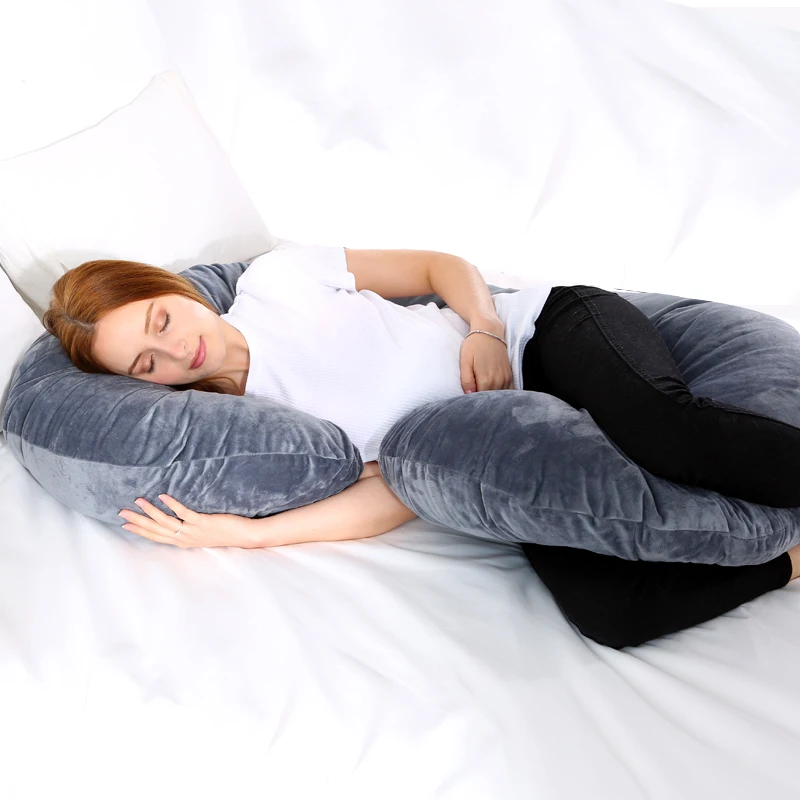 
55inches Back Pain Relief C Shaped Pregnancy Pillow, Maternity Pillow for Side Sleeping 